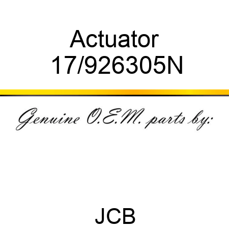 Actuator 17/926305N