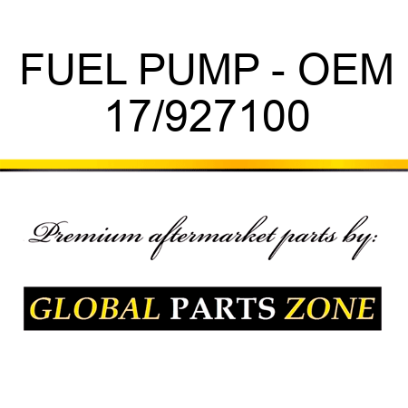 FUEL PUMP - OEM 17/927100