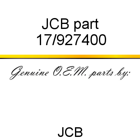 JCB part 17/927400