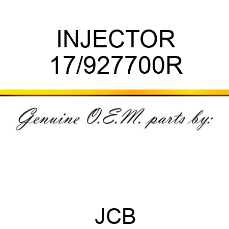 INJECTOR 17/927700R
