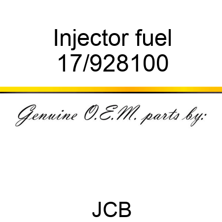 Injector fuel 17/928100