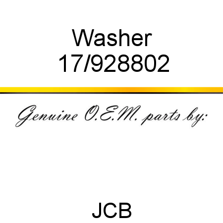 Washer 17/928802