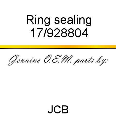 Ring, sealing 17/928804