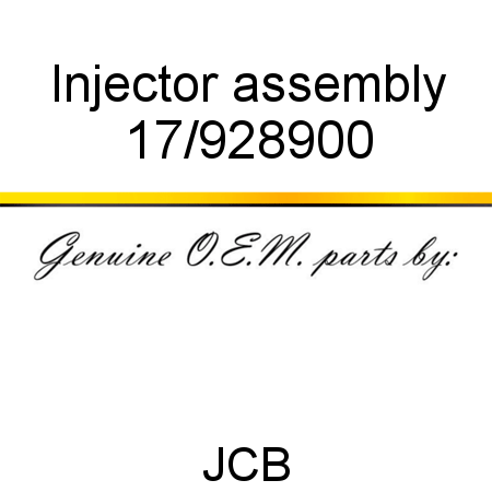 Injector, assembly 17/928900