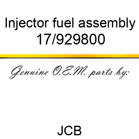 Injector, fuel assembly 17/929800