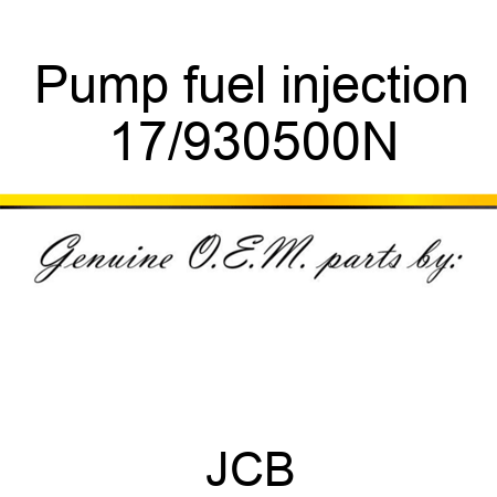 Pump fuel injection 17/930500N