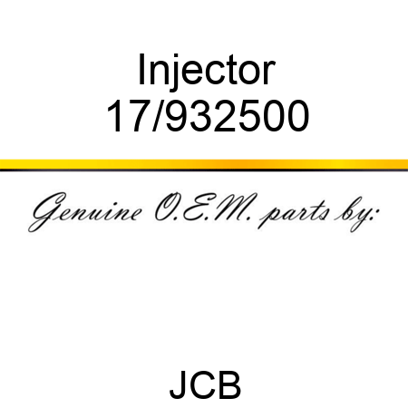 Injector 17/932500