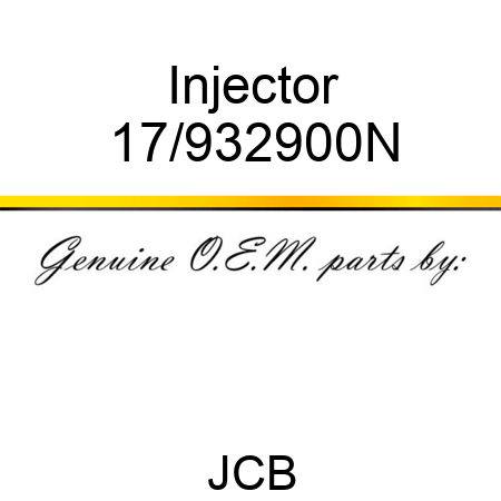 Injector 17/932900N