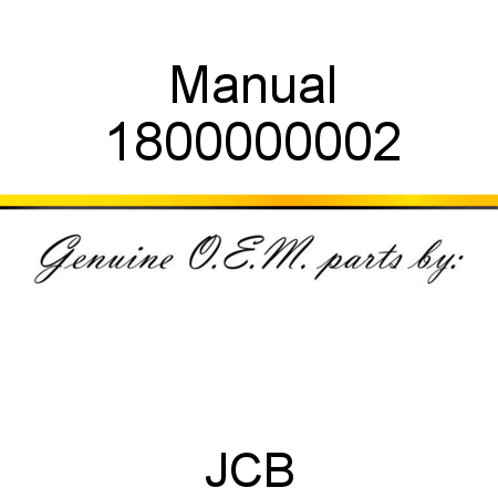 Manual 1800000002