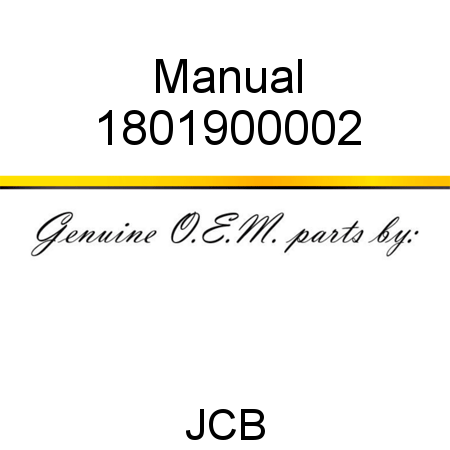 Manual 1801900002