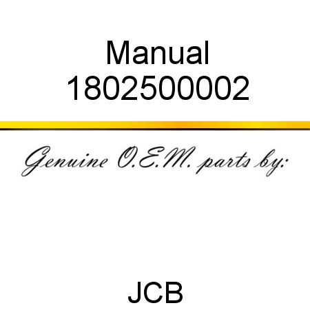 Manual 1802500002