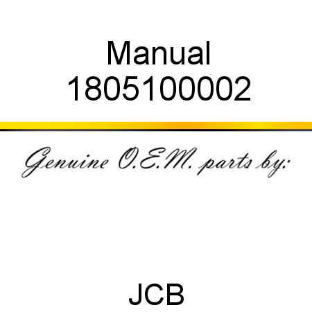 Manual 1805100002