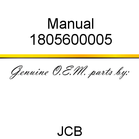 Manual 1805600005