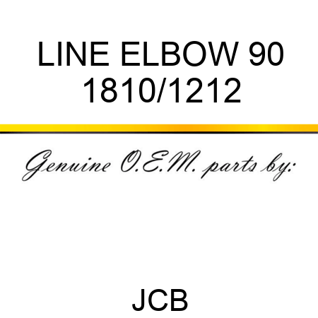 LINE ELBOW 90 1810/1212