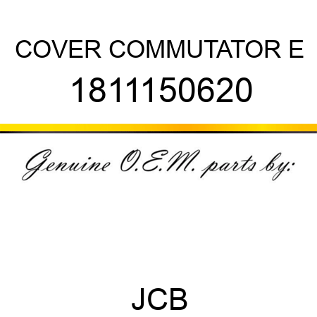 COVER COMMUTATOR E 1811150620