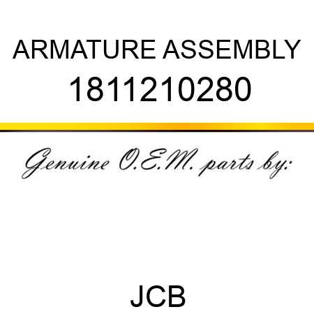 ARMATURE ASSEMBLY 1811210280