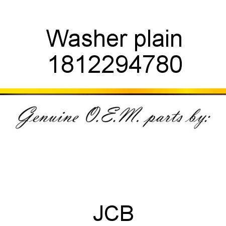 Washer, plain 1812294780