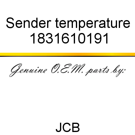 Sender, temperature 1831610191