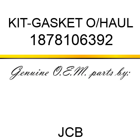 KIT-GASKET O/HAUL 1878106392