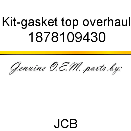 Kit-gasket, top overhaul 1878109430