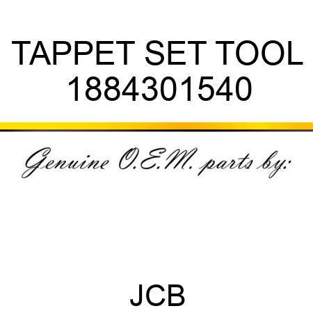 TAPPET SET TOOL 1884301540