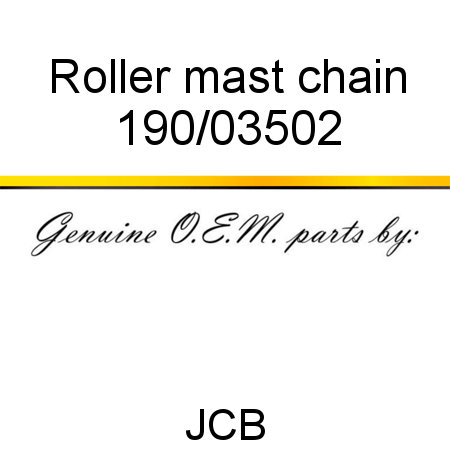 Roller, mast chain 190/03502
