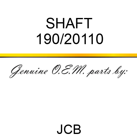 SHAFT 190/20110