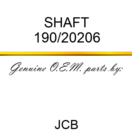 SHAFT 190/20206