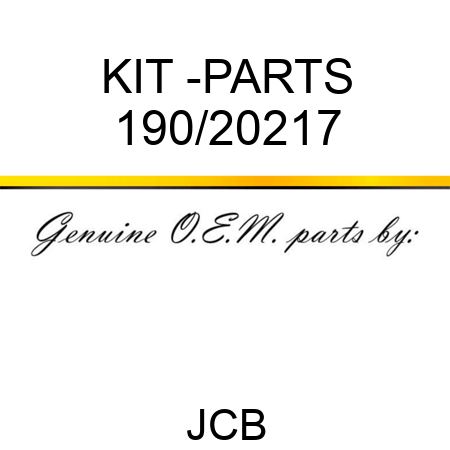 KIT -PARTS 190/20217