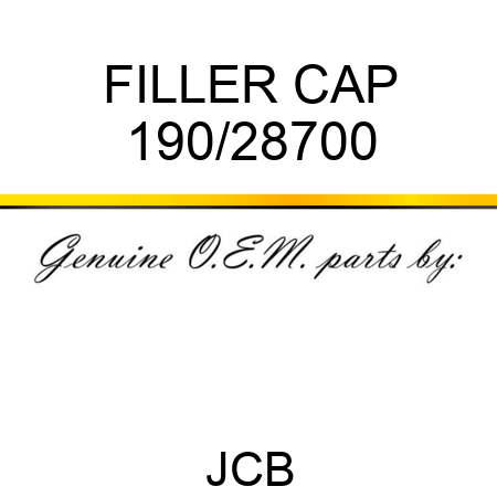 FILLER CAP 190/28700