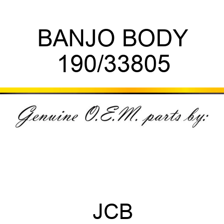 BANJO BODY 190/33805