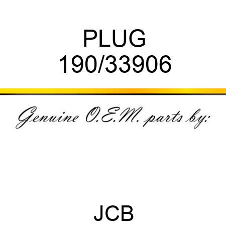 PLUG 190/33906