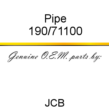 Pipe 190/71100