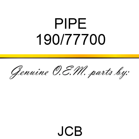 PIPE 190/77700