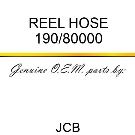 REEL HOSE 190/80000