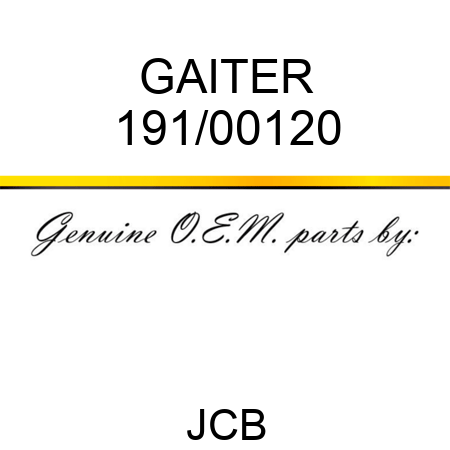 GAITER 191/00120