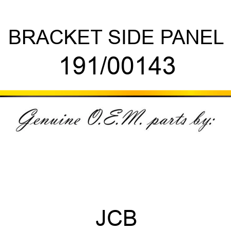 BRACKET SIDE PANEL 191/00143