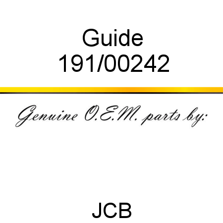 Guide 191/00242