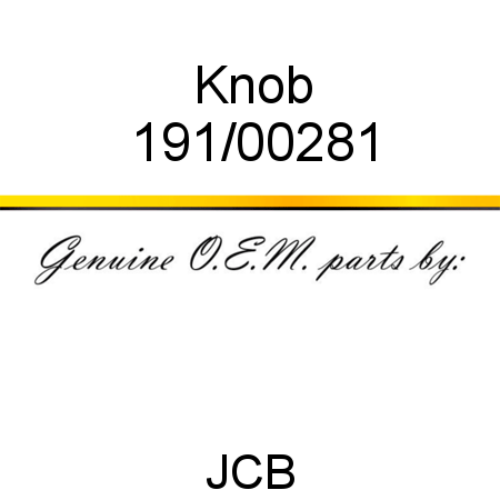Knob 191/00281