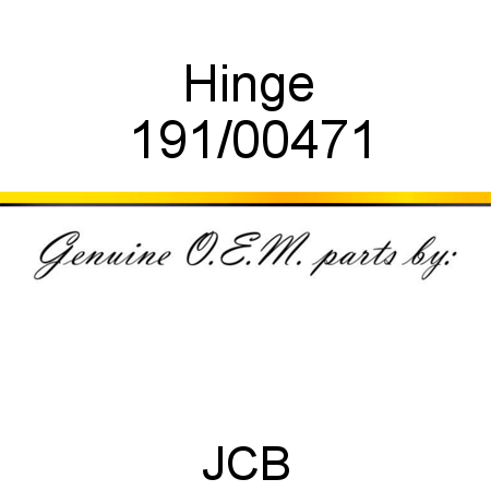 Hinge 191/00471