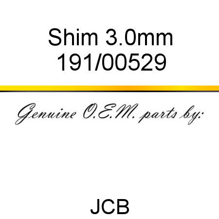 Shim, 3.0mm 191/00529