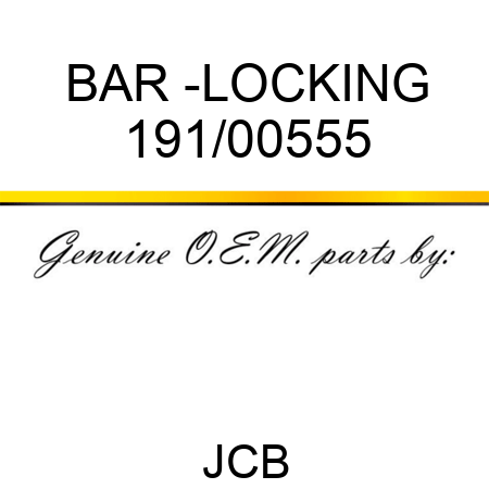 BAR -LOCKING 191/00555