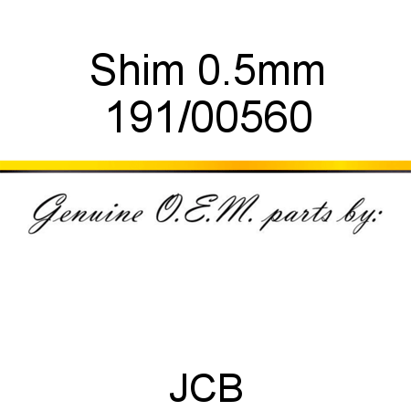 Shim, 0.5mm 191/00560