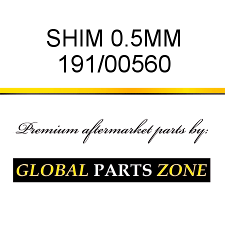 SHIM 0.5MM 191/00560