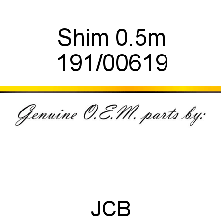 Shim, 0.5m 191/00619