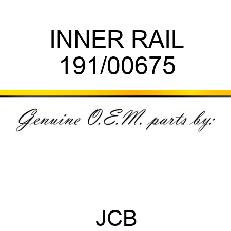 INNER RAIL 191/00675