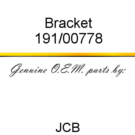 Bracket 191/00778