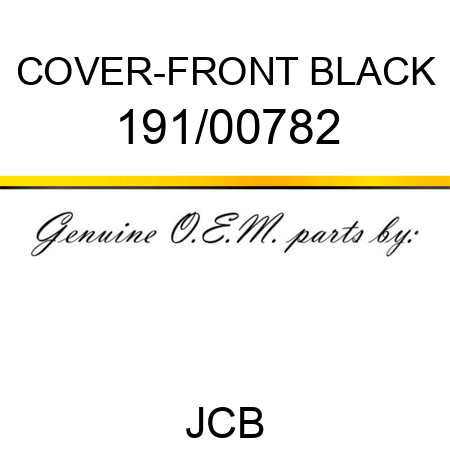 COVER-FRONT BLACK 191/00782