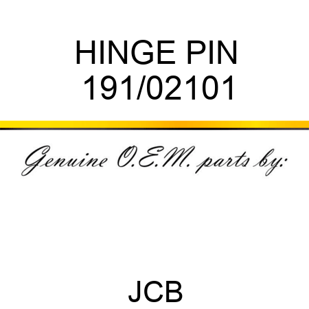 HINGE PIN 191/02101