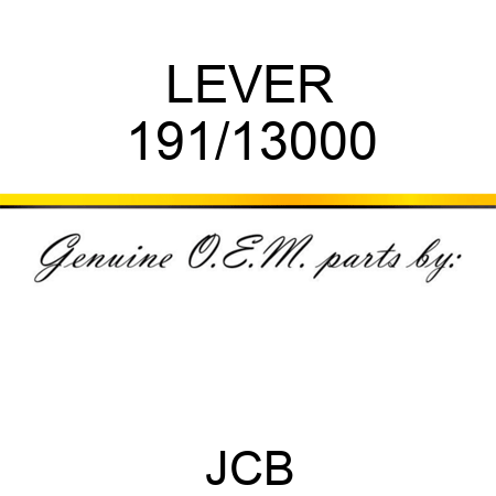 LEVER 191/13000